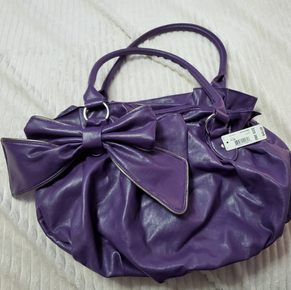 Purple Purse with Bow